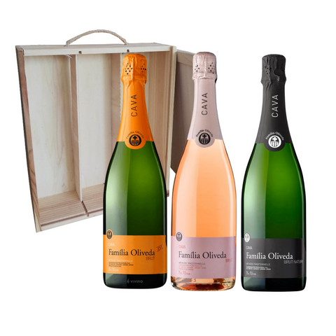 Oliveda Brut Joven-Nature-Rose - Caja de 3 Botellas