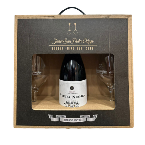 Viuda Negra Arca de Asa - Caja de 1 Botella + 2 Copas